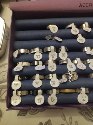 Anillos Acero Inoxidable Hombre Mujer, 3€ unidad.