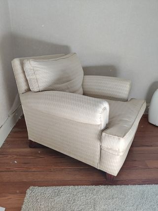 Butaca beige 90x80x78