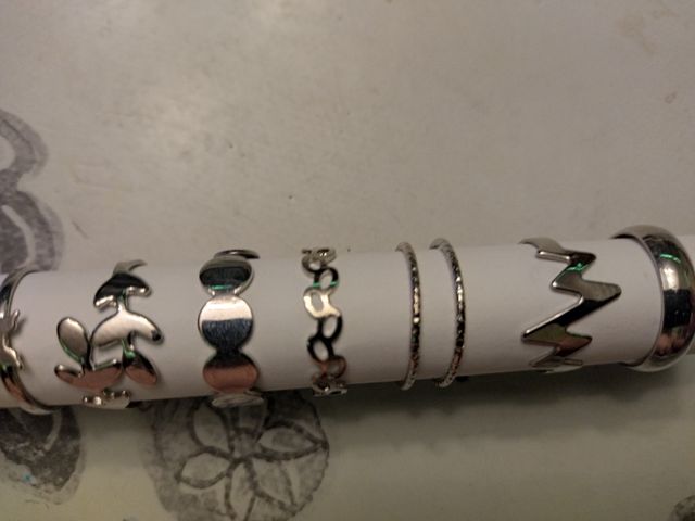 Anillos Acero Inoxidable Mujer Ajustables