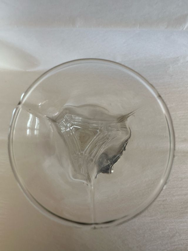 Jarrón de Cristal con Adorno Floral de Plata