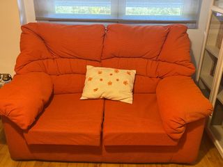 Sofá de 2 plazas naranja