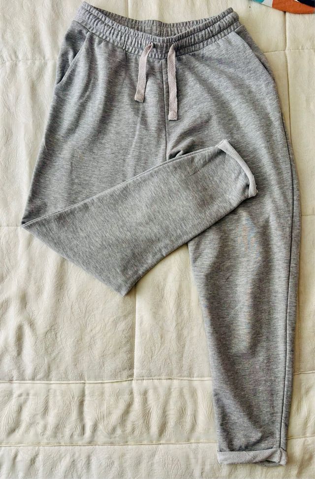 Pantalón Jogger Zara Talla M Gris
