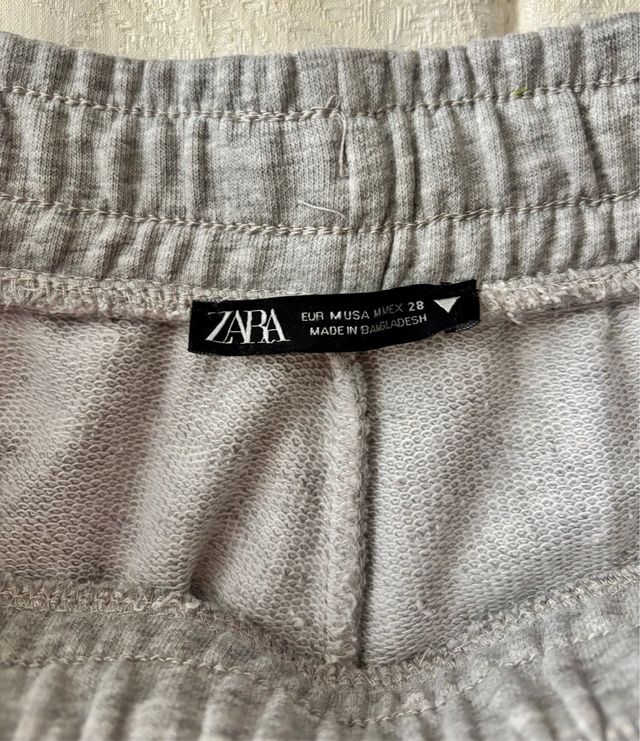 Pantalón Jogger Zara Talla M Gris