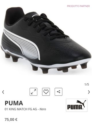 Scarpe da calcio Puma Tg 38 jr