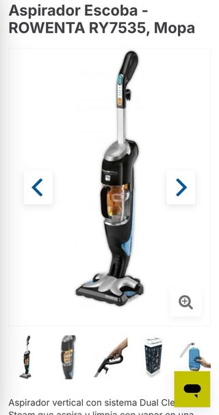 Rowenta aspirador friega suelo vapor dual clean