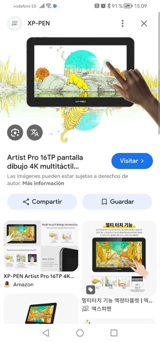 XP-PEN Artist Pro 16TP Pantalla Gráfica precintada