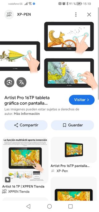 XP-PEN Artist Pro 16TP Pantalla Gráfica precintada