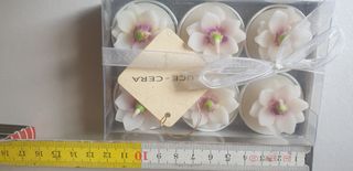 Confezione 6 Tea Light Fiore