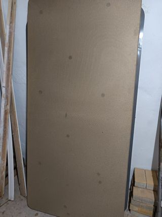Base tapizada 90 cm beige