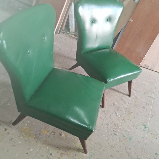 Coppia sedie vintage salotto