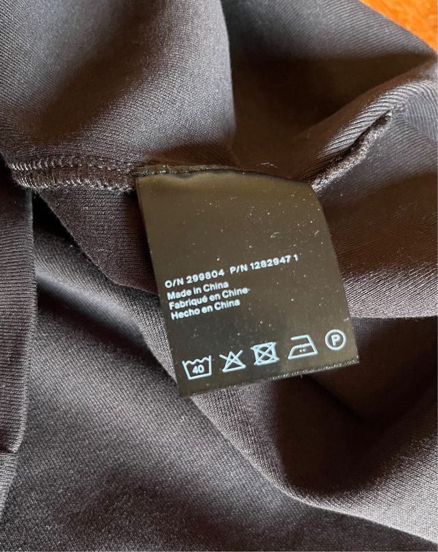 Camisa COS Algodón Marrón Chocolate Nueva Talla S