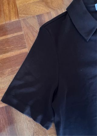 Camicia in cotone marrone cioccolato COS New Size S