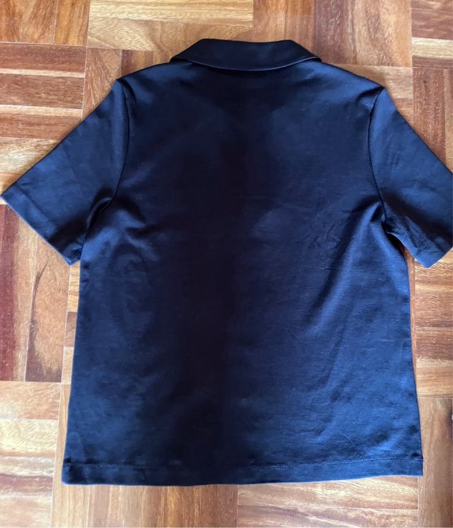 Camisa COS Algodón Marrón Chocolate Nueva Talla S