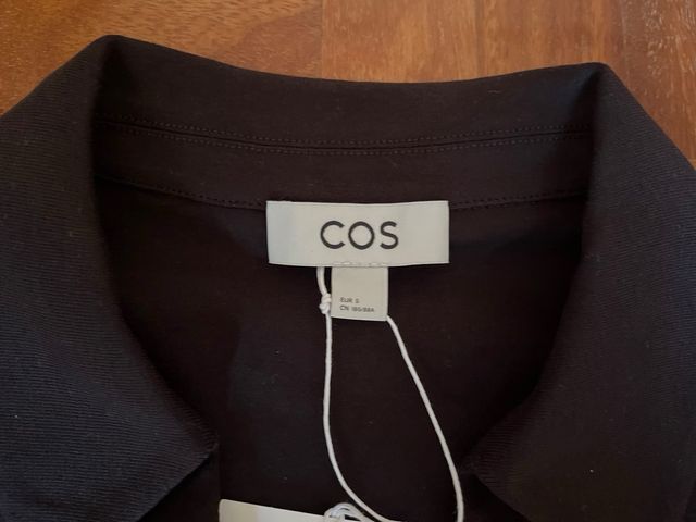 Camisa COS Algodón Marrón Chocolate Nueva Talla S