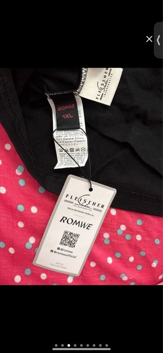 Top Betty Boop Negro con Encaje Rosa