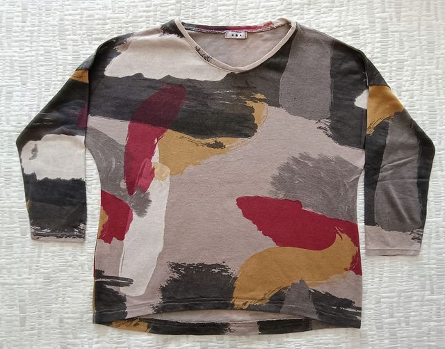 Jersey estampado abstracto talla L
