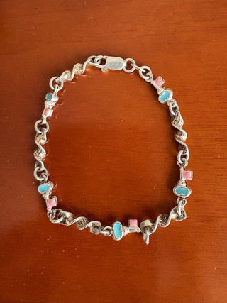 Pulsera Plata y Esmalte Niña