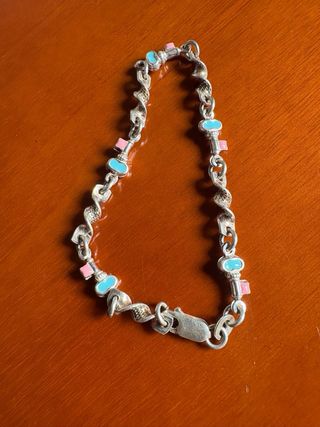 Pulsera Plata y Esmalte Niña