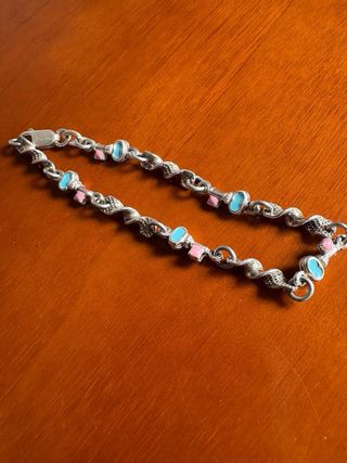 Pulsera Plata y Esmalte Niña