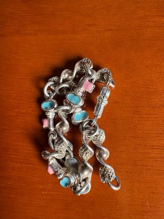 Pulsera Plata y Esmalte Niña
