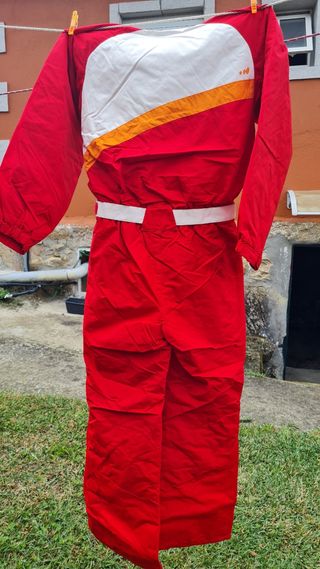 Mono de esquí infantil Decathlon rojo