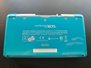 Nintendo 3DS Aqua Blue COMPLETA