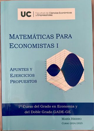 Matemáticas para economistas I