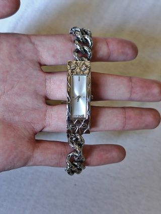 Reloj Just Cavalli Plata y Blanco con certificado