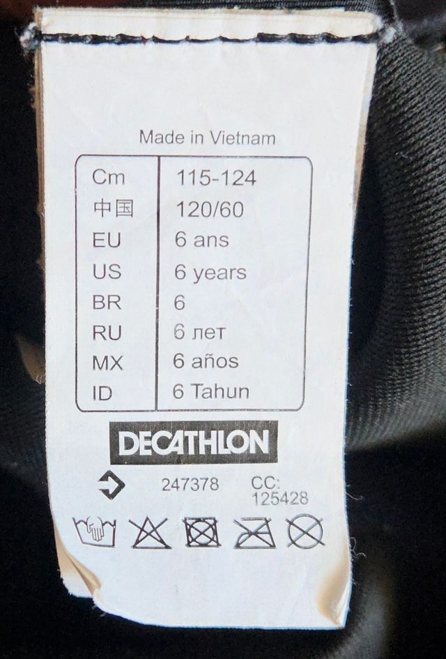 Neopreno corto 6 años