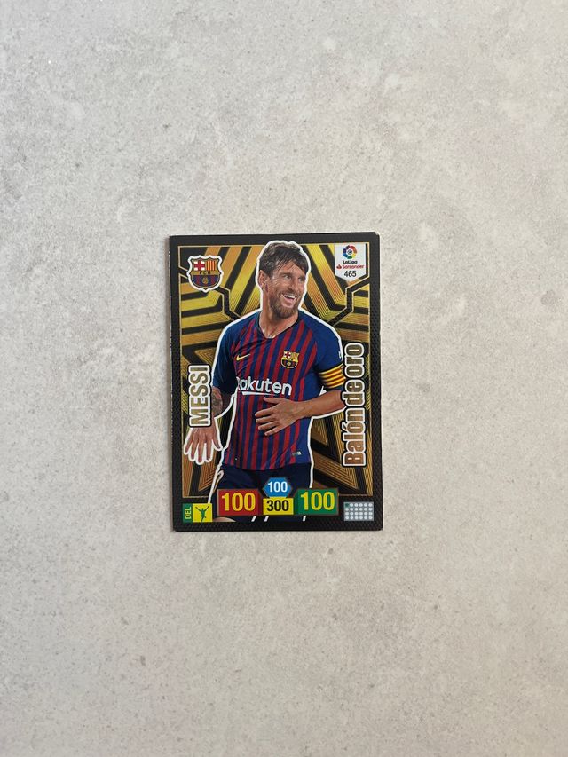 Cromo Messi Balón de Oro Panini