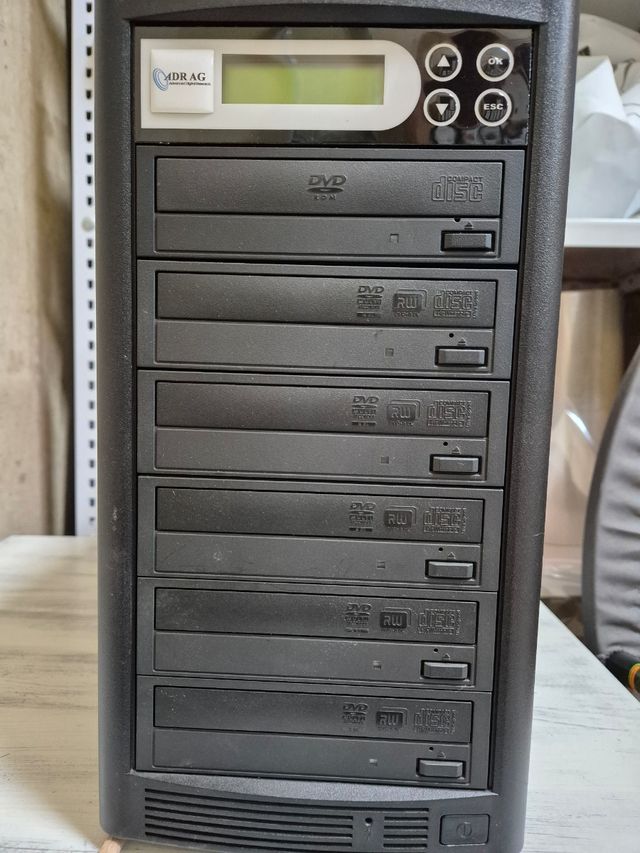 Torre Copiadora CD/DVD VDRAG Negra