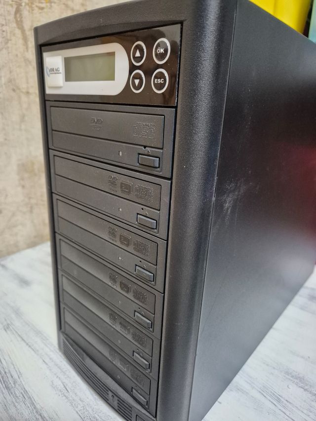 Torre Copiadora CD/DVD VDRAG Negra
