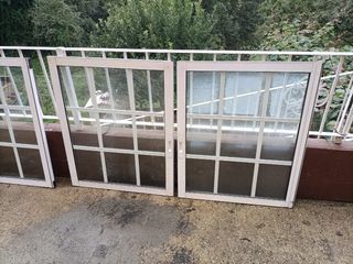 4 Ventanas de aluminio blancas
