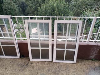 4 Ventanas de aluminio blancas