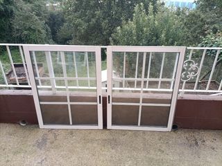 4 Ventanas de aluminio blancas