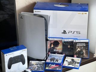 PS5 y garantía, Pulse 3D, 2 mandos, juegos y caja