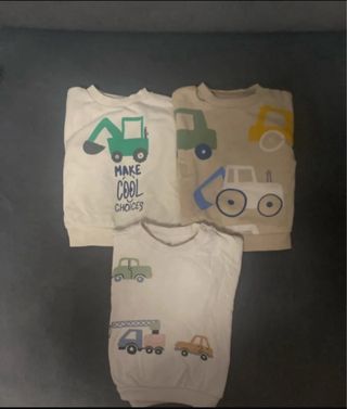 Lote 3 sudaderas infantiles con dibujos