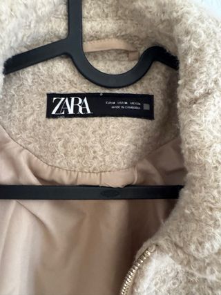 Chaqueta Zara Beige Texturizada
