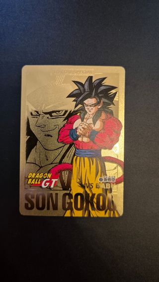 Carddass Dragon Ball GT Goku SSJ4 Oro