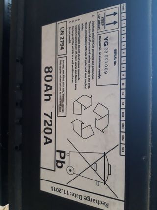 Batería Yuasa YBX3110 12V 80Ah 720A