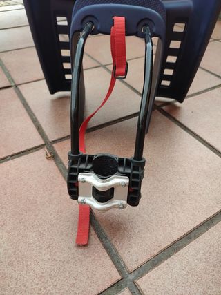Silla bici bebe, niño, Decathlon azul