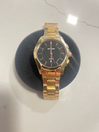 Reloj SKYLINE Dorado y Negro