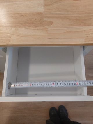 Isla de Cocina con Encimera de Madera