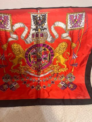 Foulard Hermès Rosso Multicolore