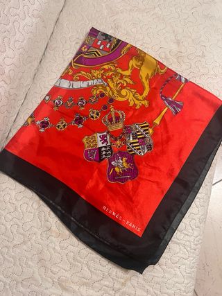 Foulard Hermès Rosso Multicolore
