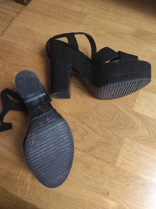 Zapatos de tacón, fiesta negros