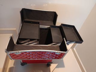 Maletín de carro SONGMICS rojo