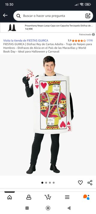 Disfraz Reina de Corazones Talla L a estrenar