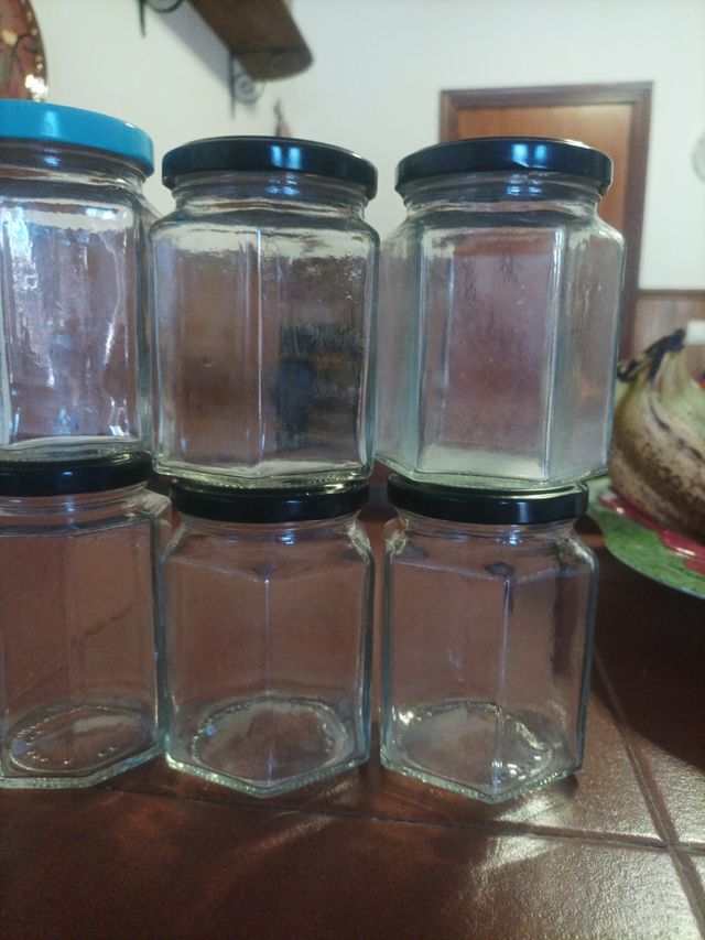 Frascos de cristal esmerilado para mermeladas