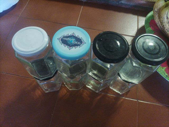 Frascos de cristal esmerilado para mermeladas